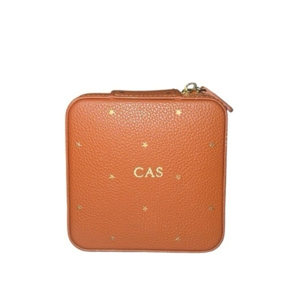 Mark & Graham Monogrammed‎ “CAS” Foil Embossed Jewelry Travel Case
